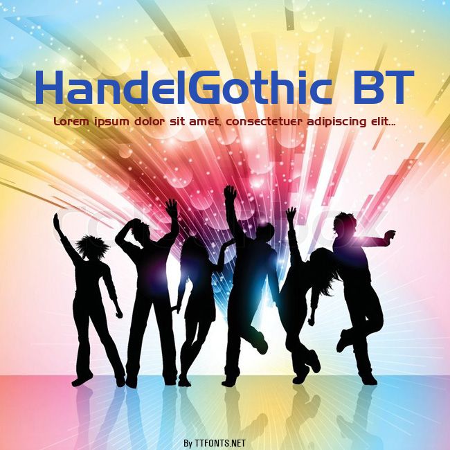 HandelGothic BT example